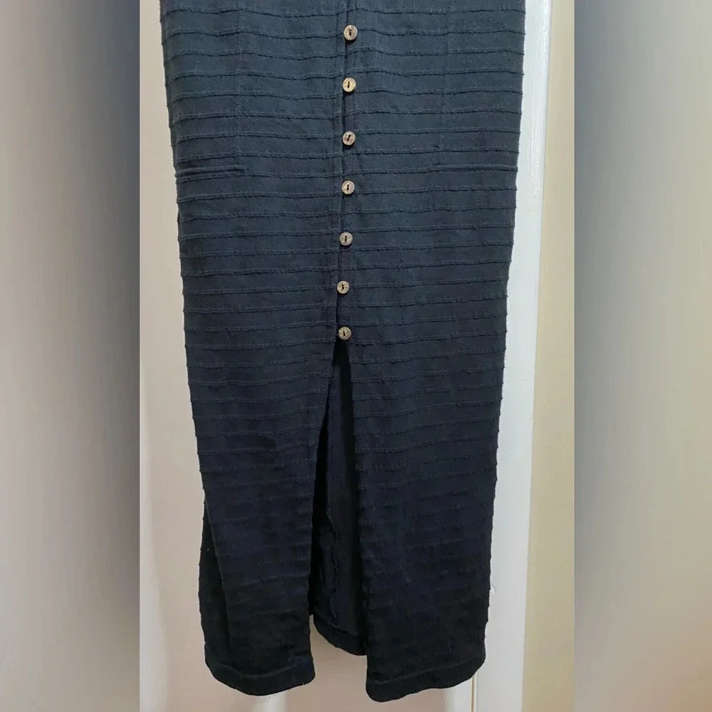 Free People Beach Black Lafayette Midi Dress Size XS